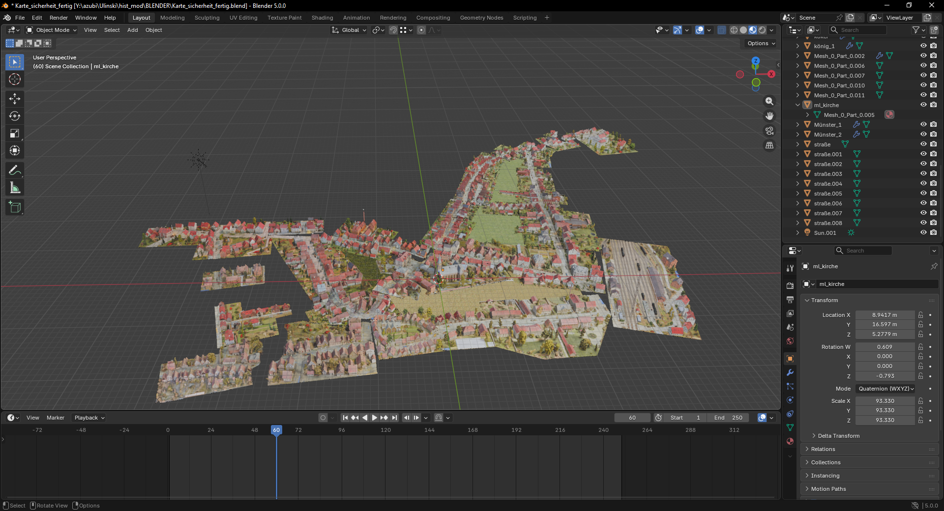 Finales Blender Modell