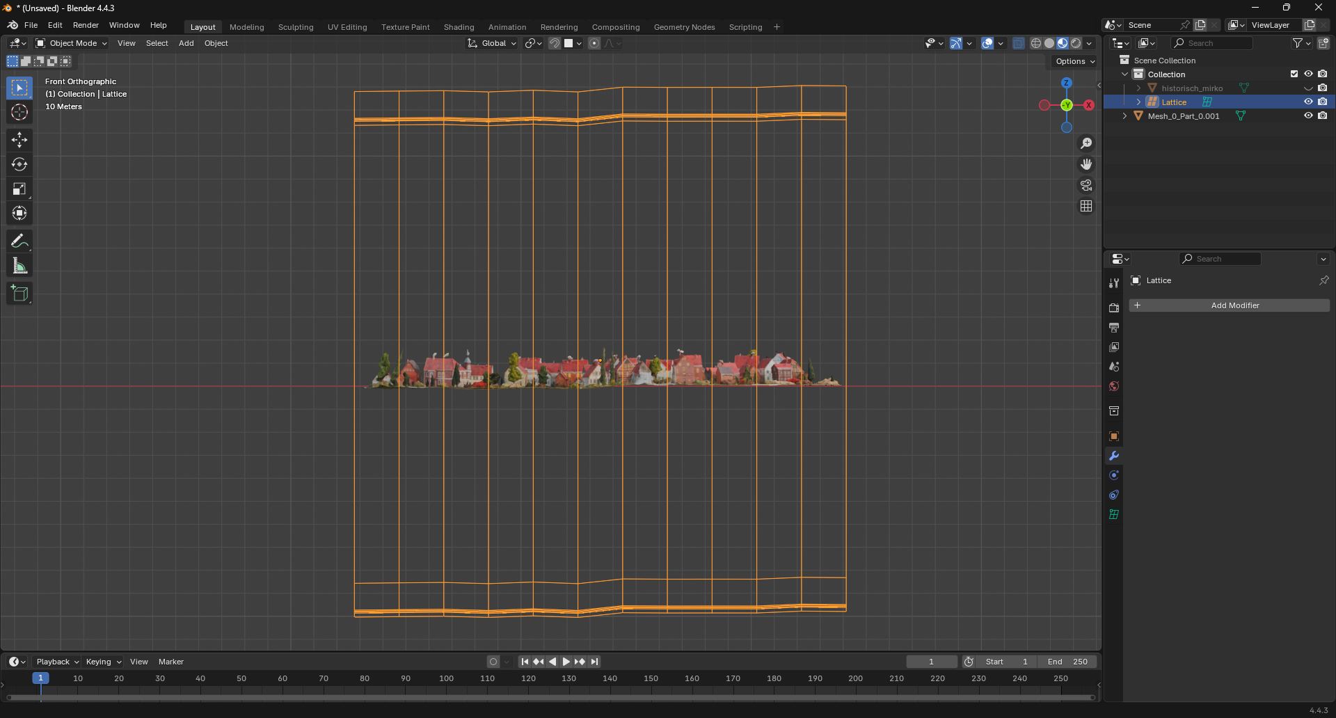 Blender Lattice Modifier